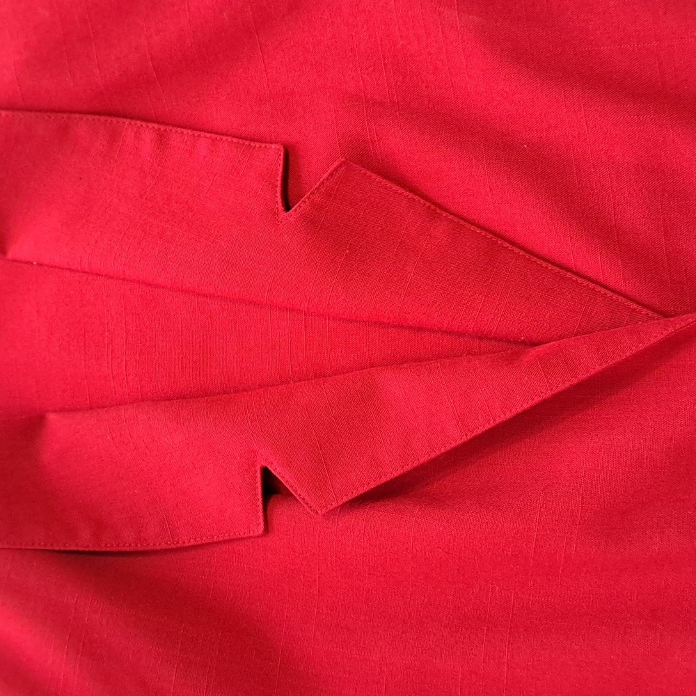 Vintage Block Island by Marina Pappas Red Blazer Suit Jacket 6 Petite Pockets - Picture 11 of 12